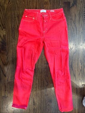 Women’s High-Rise Red Skinny Jeans
